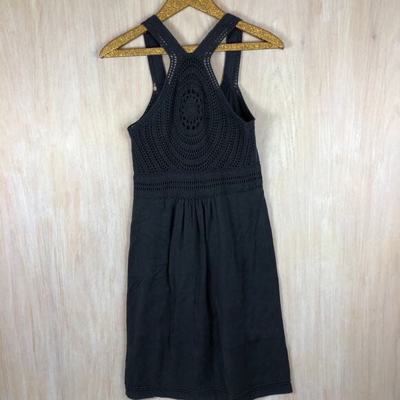 Athleta Asphalt Racerback Shiloh Crochet Knit Knee Length Casual Dress - Small - Picture 5 of 11